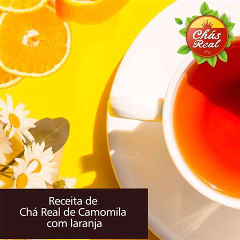 Chá Real de Camomila com Laranja